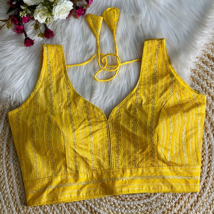 NEW BANARASI JEQUARD BLOUSE