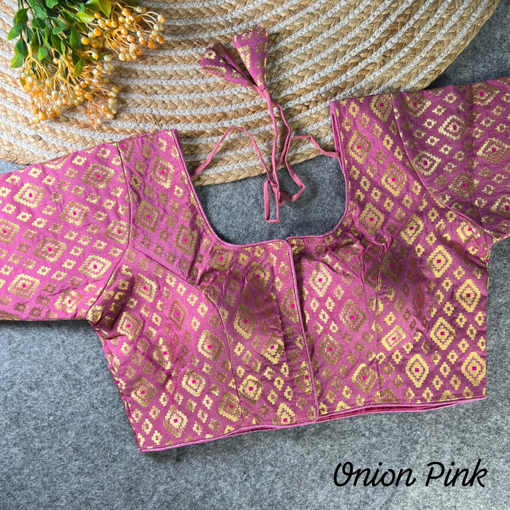 NEW BANARASI JEQUARD PATOLA BLOUSE