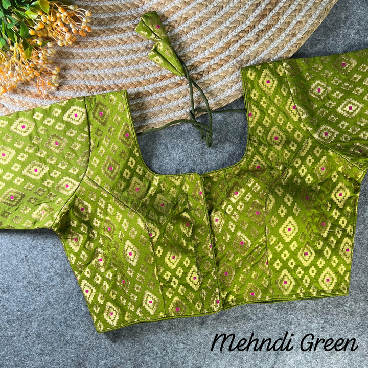 NEW BANARASI JEQUARD PATOLA BLOUSE