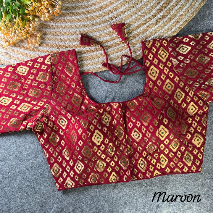 NEW BANARASI JEQUARD PATOLA BLOUSE