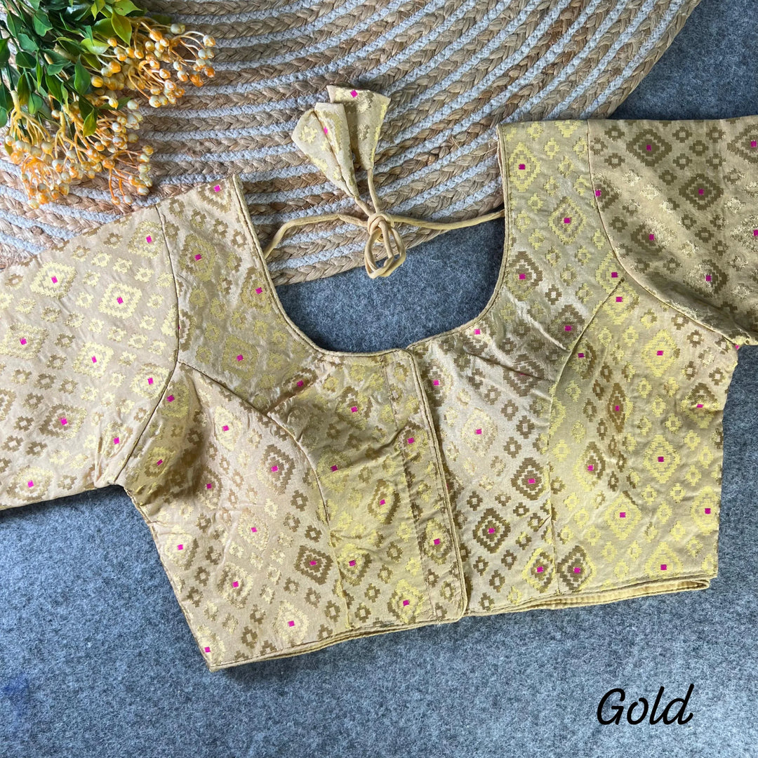 NEW BANARASI JEQUARD PATOLA BLOUSE