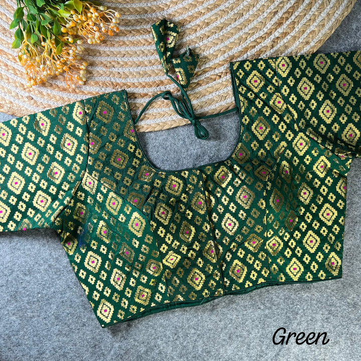 NEW BANARASI JEQUARD PATOLA BLOUSE