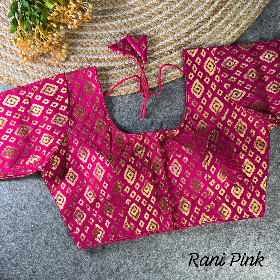NEW BANARASI JEQUARD PATOLA BLOUSE