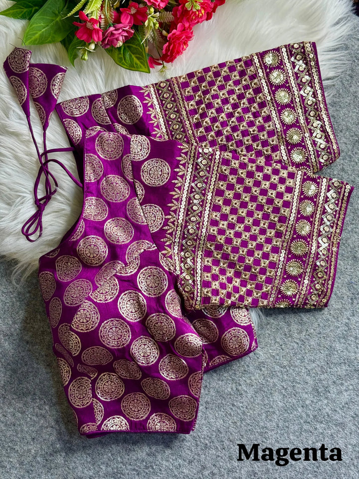 HEAVY PURE DOLA SILK  BLOUSE