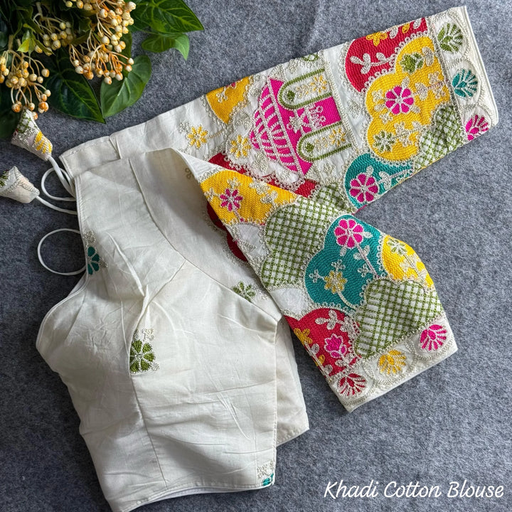PURE KHADI COTTON BLOUSE