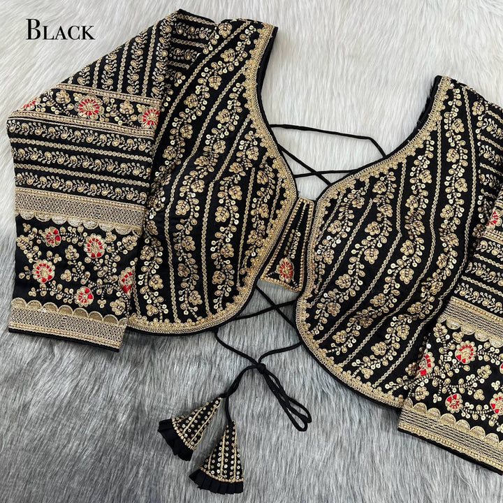 Beautiful Long Sleeves Backless Bridal Look Blouse