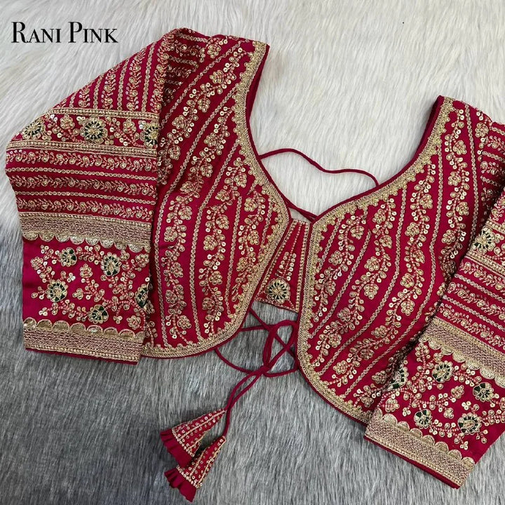 Beautiful Long Sleeves Backless Bridal Look Blouse