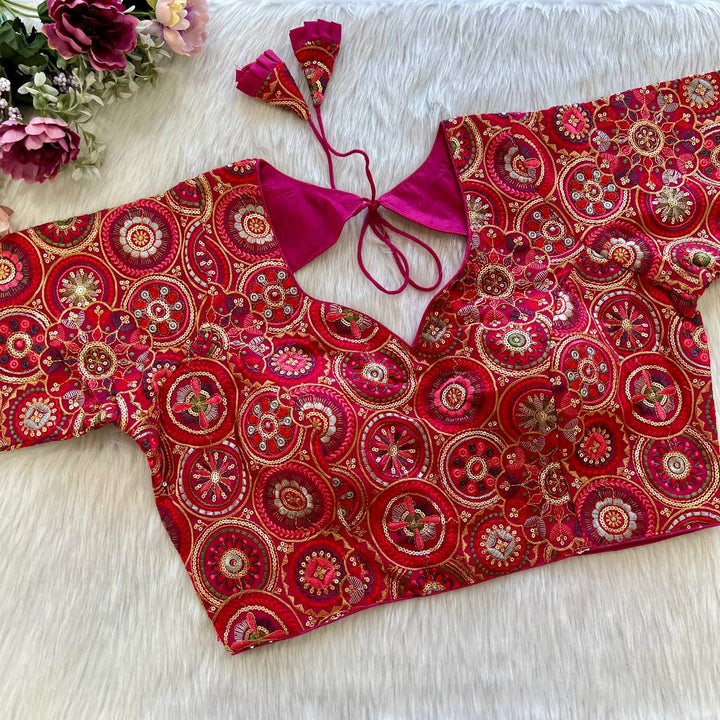 BEAUTIFUL HEAVY KASHMIRI WORK BLOUSE