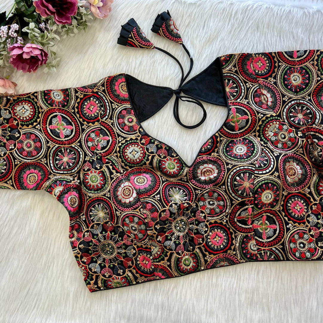 BEAUTIFUL HEAVY KASHMIRI WORK BLOUSE