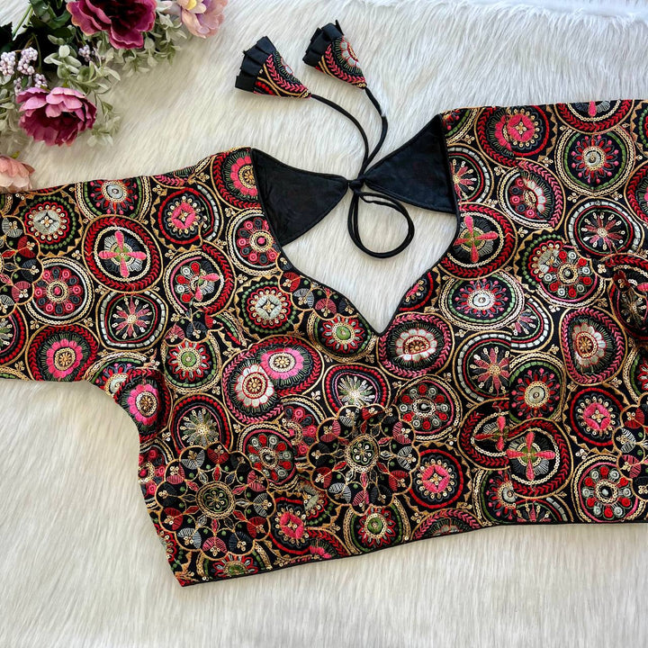 BEAUTIFUL HEAVY KASHMIRI WORK BLOUSE